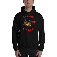 Forklift Superhero Certified Forklift Lifter GR Unisex Hoodie