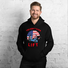 American Forklift Ninja You don't even Lift BR Unisex Hoodie