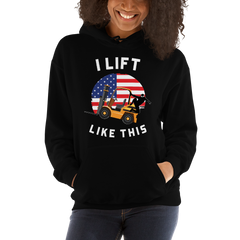 American Forklift Ninja I Lift Like This GW Unisex Hoodie