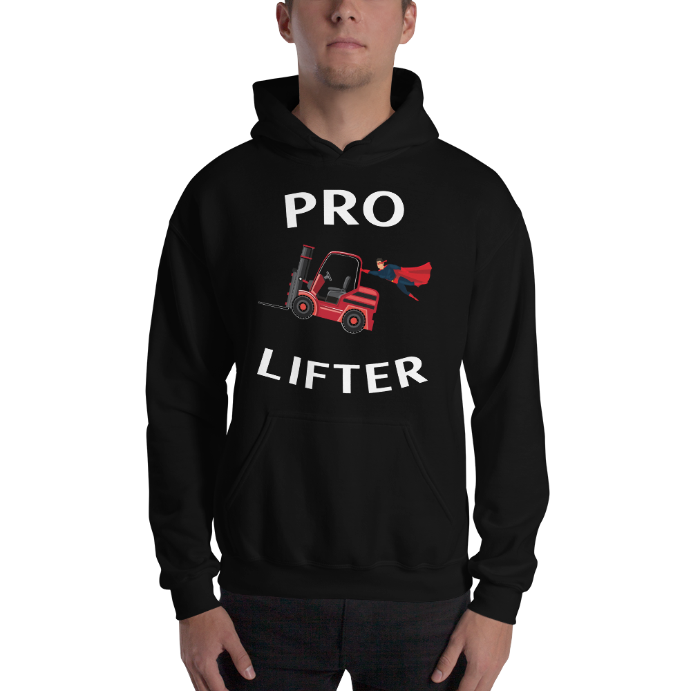 Forklift Superhero Pro Lifter RW Unisex Hoodie