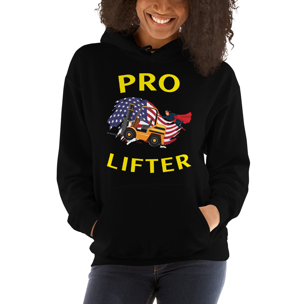 American Forklift Superhero Pro Lifter GY Unisex Hoodie