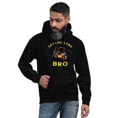 Forklift Ninja Lift Like a Pro Bro GY Unisex Hoodie