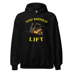 Forklift Ninja You Should Lift GY Unisex Hoodie