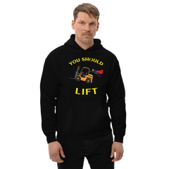 Forklift Superhero You Should Lift GY Unisex Hoodie