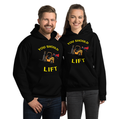 Forklift Superhero You Should Lift GY Unisex Hoodie