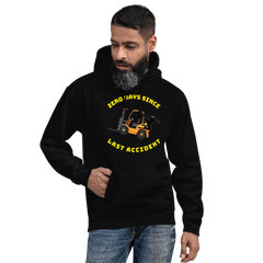 Forklift Ninja Zero Days Since Last Accident GY Unisex Hoodie