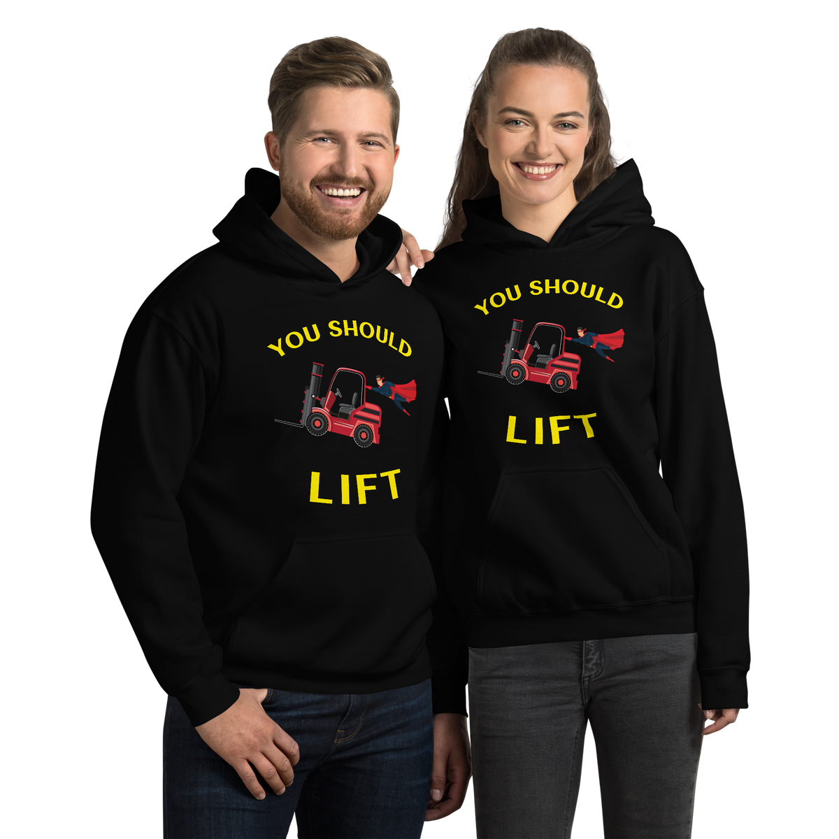 Forklift Superhero You Should Lift RY Unisex Hoodie