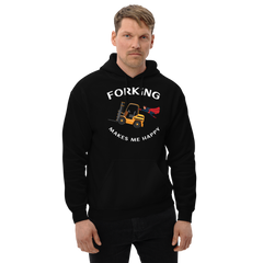 Forklift Superhero Forking Makes Me Happy GW Unisex Hoodie