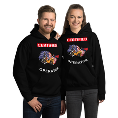 American Forklift Superhero Certified Forklift Operator GW Unisex Hoodie