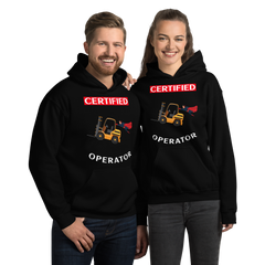 Forklift Superhero Certified Forklift Operator GW Unisex Hoodie