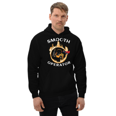 Forklift Superhero in Flames Smooth Operator GW Unisex Hoodie