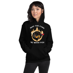 Forklift Superhero in Falame, May the Fork Be with You GW Unisex Hoodie