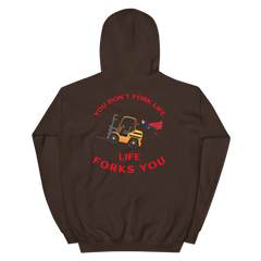 Forklift Superhero, You Don't Fork Life, Life Forks You GR Unisex Hoodie