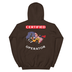 American Forklift Superhero Certified Forklift Operator GW Unisex Hoodie