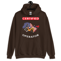 American Forklift Superhero Certified Forklift Operator GW Unisex Hoodie