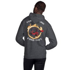 Forklift Superhero in Flames, Fork Around Find Out RW Unisex Hoodie