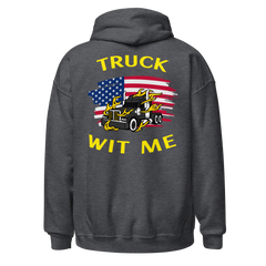 American Trucker Truck Wit Me BlkY Unisex Hoodie