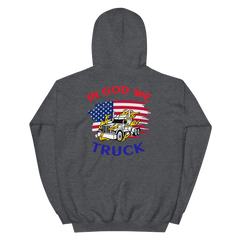 American Trucker in Flames In God We Truck RWB Unisex Hoodie