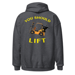 Forklift Ninja You Should Lift GY Unisex Hoodie