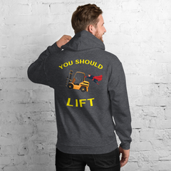 Forklift Superhero You Should Lift GY Unisex Hoodie