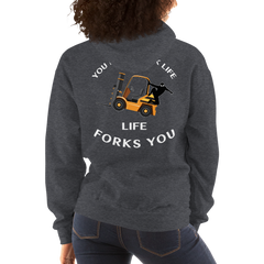 Forklift Ninja You Don't Fork Life, Life Forks You GW Unisex Hoodie