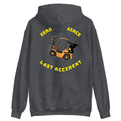 Forklift Ninja Zero Days Since Last Accident GY Unisex Hoodie