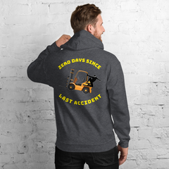 Forklift Ninja Zero Days Since Last Accident GY Unisex Hoodie