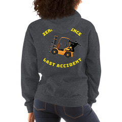 Forklift Ninja Zero Days Since Last Accident GY Unisex Hoodie