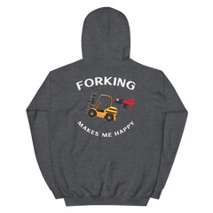 Forklift Superhero Forking Makes Me Happy GW Unisex Hoodie