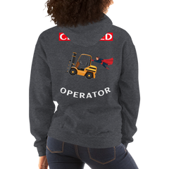 Forklift Superhero Certified Forklift Operator GW Unisex Hoodie