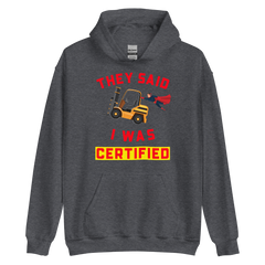 Forklift Superhero Forklift Certified GR Unisex Hoodie