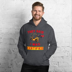 Forklift Superhero Forklift Certified GR Unisex Hoodie