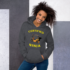 Forklift Ninja Certified Forklift Ninja GY Unisex Hoodie