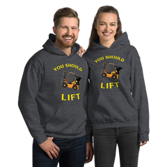 Forklift Ninja You Should Lift GY Unisex Hoodie