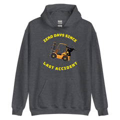 Forklift Ninja Zero Days Since Last Accident GY Unisex Hoodie