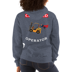 Forklift Superhero Certified Forklift Operator GW Unisex Hoodie