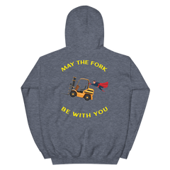 Forklift Superhero, May the Fork Be with You BGY Unisex Hoodie