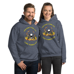 Twin Forklift Skull In, You Don't Fork Life, Life Forks You YY Unisex Hoodie