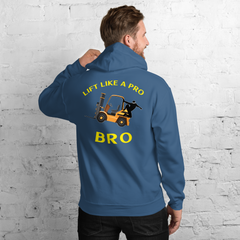 Forklift Ninja Lift Like a Pro Bro GY Unisex Hoodie