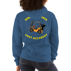 Forklift Ninja Zero Days Since Last Accident GY Unisex Hoodie