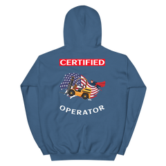 American Forklift Superhero Certified Forklift Operator GW Unisex Hoodie