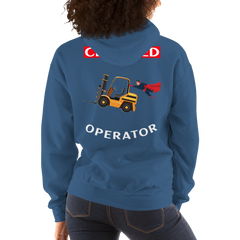 Forklift Superhero Certified Forklift Operator GW Unisex Hoodie