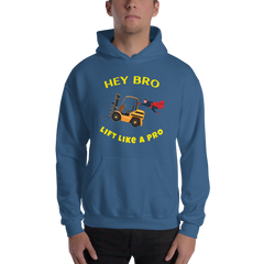 Forklift Superhero Hey Bro Lift Like a Pro GY Unisex Hoodie