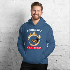 Forklift Ninja in Flames Forklift Certified GW Unisex Hoodie