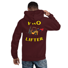 Forklift Superhero Pro Lifter GY Unisex Hoodie