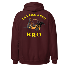 Forklift Ninja Lift Like a Pro Bro GY Unisex Hoodie