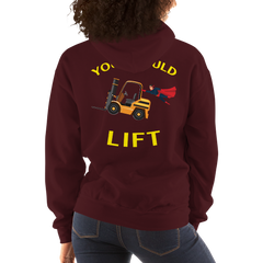 Forklift Superhero You Should Lift GY Unisex Hoodie