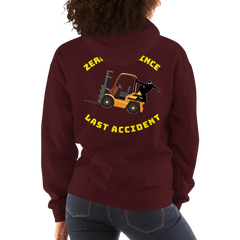 Forklift Ninja Zero Days Since Last Accident GY Unisex Hoodie