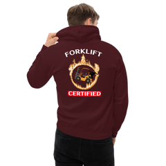 Forklift Ninja in Flames Forklift Certified GW Unisex Hoodie