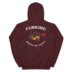 Forklift Superhero Forking Makes Me Happy GW Unisex Hoodie